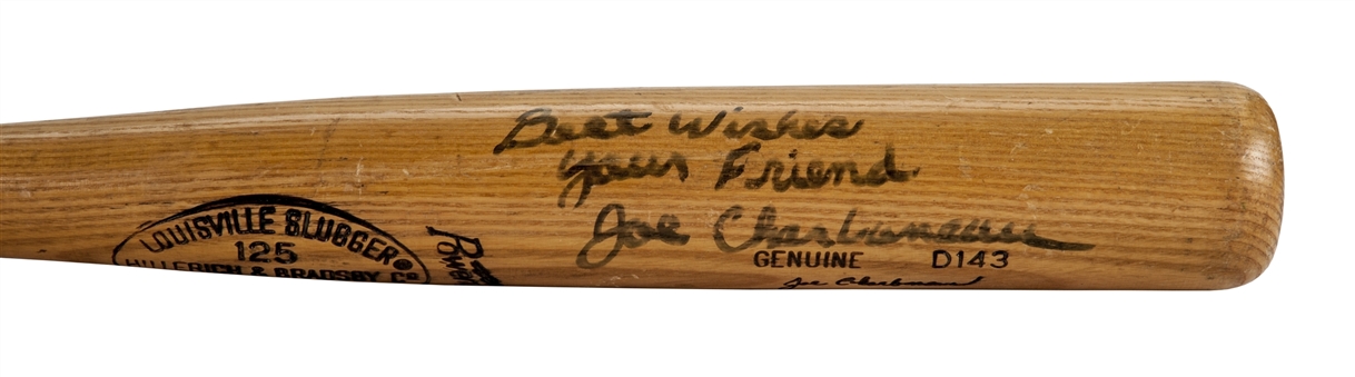 1977-79 Joe Charboneau Game Used and Signed Hillerich & Bradsby D143 Model Bat (PSA/DNA)